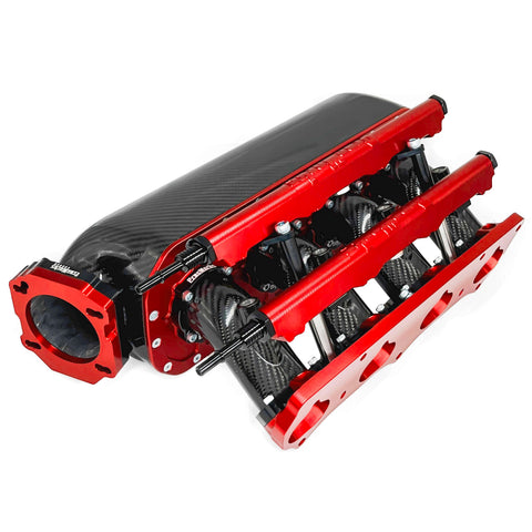 PRACWORKS K-SERIES CARBON FIBER DUAL "8" INJECTOR INTAKE MANIFOLD 20° PLENUM